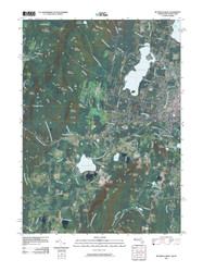 Pittsfield West, Massachusetts 2010 () USGS Old Topo Map Reprint 7x7 MA Quad