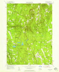 Plainfield, Massachusetts 1955 (1958) USGS Old Topo Map Reprint 7x7 MA Quad 350470