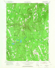 Plainfield, Massachusetts 1955 (1966) USGS Old Topo Map Reprint 7x7 MA Quad 350471