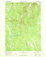 Plainfield, Massachusetts 1971 (1973) USGS Old Topo Map Reprint 7x7 MA Quad 350472