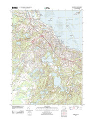 Plymouth, Massachusetts 2012 () USGS Old Topo Map Reprint 7x7 MA Quad