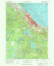 Plymouth, Massachusetts 1962 (1970) USGS Old Topo Map Reprint 7x7 MA Quad 350477