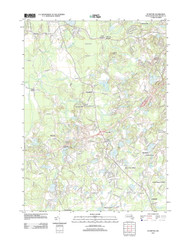 Plympton, Massachusetts 2012 () USGS Old Topo Map Reprint 7x7 MA Quad