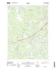 Plympton, Massachusetts 2018 () USGS Old Topo Map Reprint 7x7 MA Quad