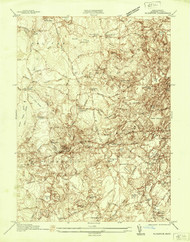 Plympton, Massachusetts 1937 () USGS Old Topo Map Reprint 7x7 MA Quad 350480