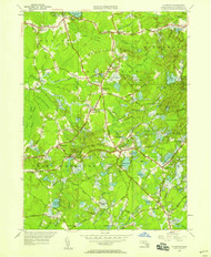Plympton, Massachusetts 1949 (1958) USGS Old Topo Map Reprint 7x7 MA Quad 350482