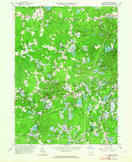 Plympton, Massachusetts 1962 (1964) USGS Old Topo Map Reprint 7x7 MA Quad 350484