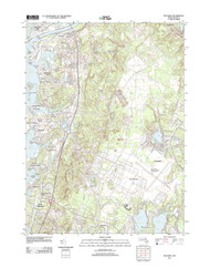 Pocasset, Massachusetts 2012 () USGS Old Topo Map Reprint 7x7 MA Quad