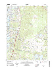 Pocasset, Massachusetts 2015 () USGS Old Topo Map Reprint 7x7 MA Quad