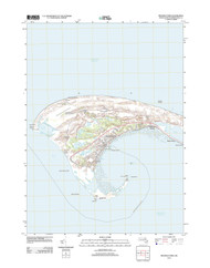 Provincetown, Massachusetts 2012 () USGS Old Topo Map Reprint 7x7 MA Quad