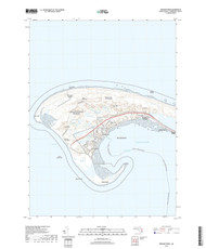 Provincetown, Massachusetts 2018 () USGS Old Topo Map Reprint 7x7 MA Quad