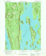 Quabbin Reservoir, Massachusetts 1967 (1969) USGS Old Topo Map Reprint 7x7 MA Quad 350496