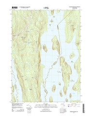 Quabbin Reservoir, Massachusetts 2015 () USGS Old Topo Map Reprint 7x7 MA Quad