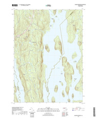 Quabbin Reservoir, Massachusetts 2018 () USGS Old Topo Map Reprint 7x7 MA Quad