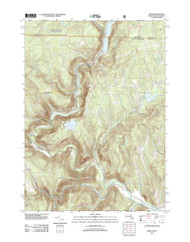 Rowe, Massachusetts 2012 () USGS Old Topo Map Reprint 7x7 MA Quad