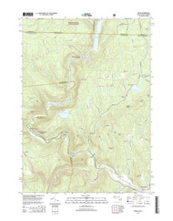 Rowe, Massachusetts 2015 () USGS Old Topo Map Reprint 7x7 MA Quad