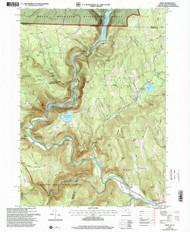 Rowe, Massachusetts 1997 (2000) USGS Old Topo Map Reprint 7x7 MA Quad 350506