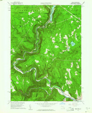 Rowe, Massachusetts 1960 (1961) USGS Old Topo Map Reprint 7x7 MA Quad 350509