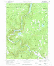 Rowe, Massachusetts 1973 (1975) USGS Old Topo Map Reprint 7x7 MA Quad 350511