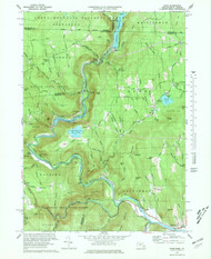 Rowe, Massachusetts 1973 (1978) USGS Old Topo Map Reprint 7x7 MA Quad 350512