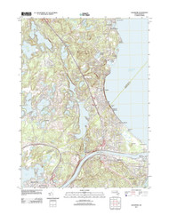 Sagamore, Massachusetts 2012 () USGS Old Topo Map Reprint 7x7 MA Quad