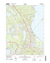 Sagamore, Massachusetts 2015 () USGS Old Topo Map Reprint 7x7 MA Quad