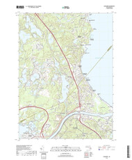 Sagamore, Massachusetts 2018 () USGS Old Topo Map Reprint 7x7 MA Quad