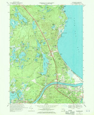 Sagamore, Massachusetts 1967 (1970) USGS Old Topo Map Reprint 7x7 MA Quad 350523