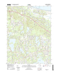 Sandwich, Massachusetts 2015 () USGS Old Topo Map Reprint 7x7 MA Quad