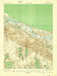 Sandwich, Massachusetts 1939 (1939) USGS Old Topo Map Reprint 7x7 MA Quad 350531