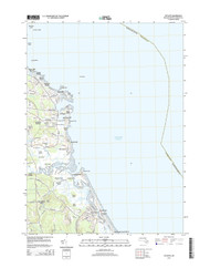 Scituate, Massachusetts 2015 () USGS Old Topo Map Reprint 7x7 MA Quad