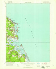 Scituate, Massachusetts 1947 (1958) USGS Old Topo Map Reprint 7x7 MA Quad 350538