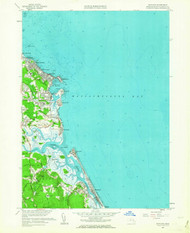 Scituate, Massachusetts 1961 (1963) USGS Old Topo Map Reprint 7x7 MA Quad 350539