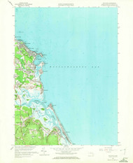 Scituate, Massachusetts 1961 (1972) USGS Old Topo Map Reprint 7x7 MA Quad 350540