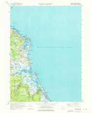 Scituate, Massachusetts 1974 (1976) USGS Old Topo Map Reprint 7x7 MA Quad 350541