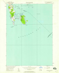 Sconticut Neck, Massachusetts 1948 (1958) USGS Old Topo Map Reprint 7x7 MA Quad 350544