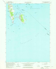Sconticut Neck, Massachusetts 1962 (1976) USGS Old Topo Map Reprint 7x7 MA Quad 350547
