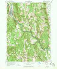 Shelburne Falls, Massachusetts 1961 (1969) USGS Old Topo Map Reprint 7x7 MA Quad 350552