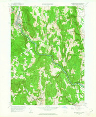 Shelburne Falls, Massachusetts 1961 (1963) USGS Old Topo Map Reprint 7x7 MA Quad 350553