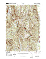 Shelburne Falls, Massachusetts 2012 () USGS Old Topo Map Reprint 7x7 MA Quad