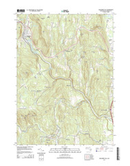 Shelburne Falls, Massachusetts 2015 () USGS Old Topo Map Reprint 7x7 MA Quad