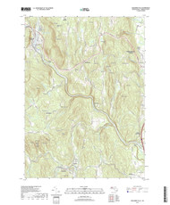 Shelburne Falls, Massachusetts 2018 () USGS Old Topo Map Reprint 7x7 MA Quad