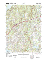 Shrewsbury, Massachusetts 2012 () USGS Old Topo Map Reprint 7x7 MA Quad