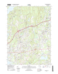 Shrewsbury, Massachusetts 2015 () USGS Old Topo Map Reprint 7x7 MA Quad