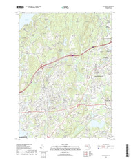 Shrewsbury, Massachusetts 2018 () USGS Old Topo Map Reprint 7x7 MA Quad