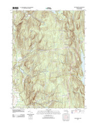 Shutesbury, Massachusetts 2012 () USGS Old Topo Map Reprint 7x7 MA Quad