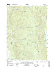 Shutesbury, Massachusetts 2015 () USGS Old Topo Map Reprint 7x7 MA Quad