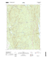 Shutesbury, Massachusetts 2018 () USGS Old Topo Map Reprint 7x7 MA Quad