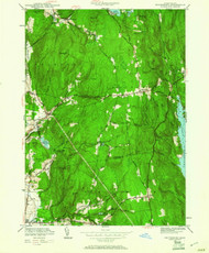 Shutesbury, Massachusetts 1950 (1961) USGS Old Topo Map Reprint 7x7 MA Quad 350563