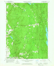 Shutesbury, Massachusetts 1964 (1966) USGS Old Topo Map Reprint 7x7 MA Quad 350564